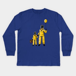 Happy Hazmat Kids Long Sleeve T-Shirt